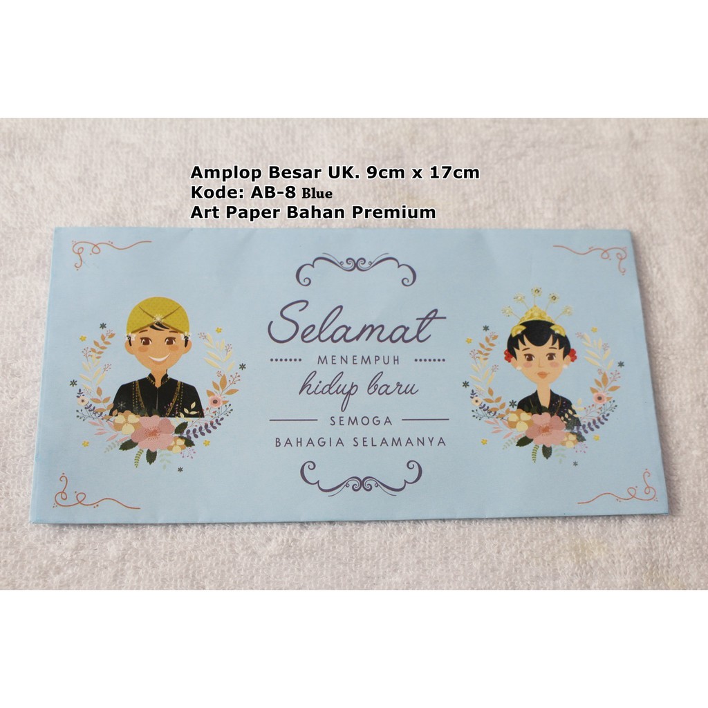 

Amplop Unik Pernikahan Angpao Wedding Besar art paper Fancy AB-8