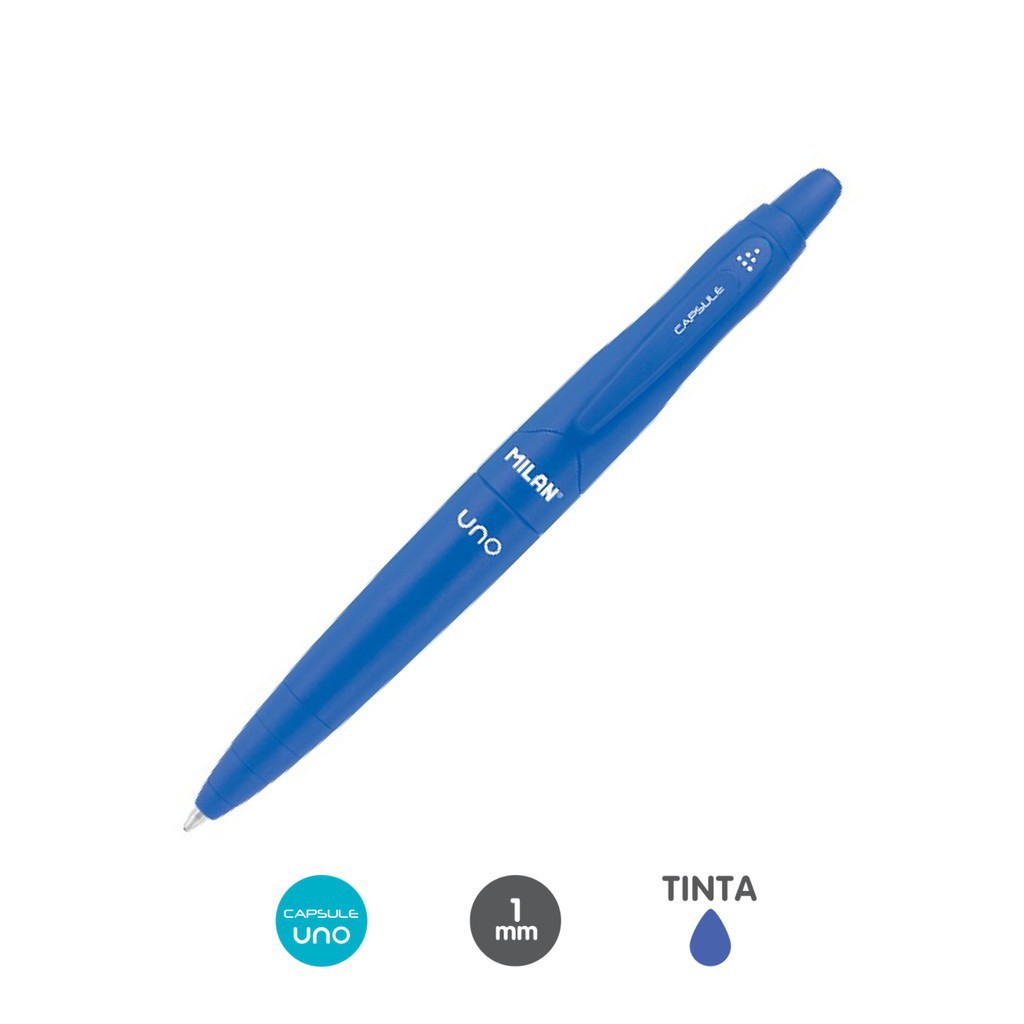 

[BMS Bekasi] Milan Capsule Uno Pulpen / Ballpen / Pena 1 mm Tinta Blue - 17656791