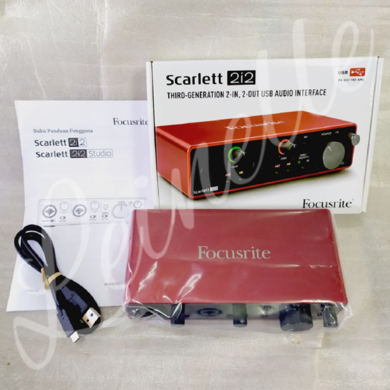 Focusrite Scarlett 2i2 3rd Gen USB Audio Interface Soundcard
