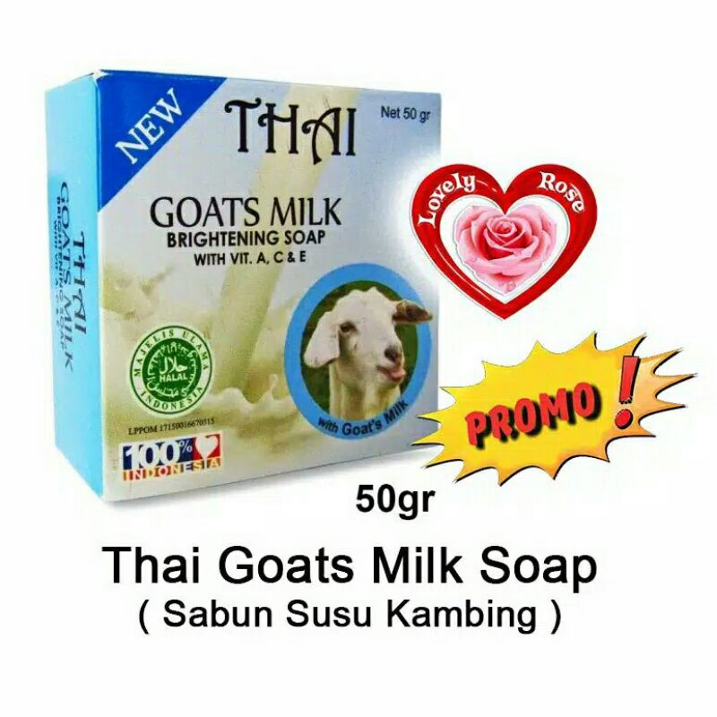 

[50 GRAM-KECIL]THAI GOATS MILK SOAP/SABUN KAMBING THAI