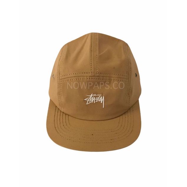 CAPS 5PANEL STUSSY KHAKI/CREAM.TOPI BASEBALL 5 PANEL STUSSY ORIGINAL BORDIR FONT STUSSY KHAKIS.CREAM