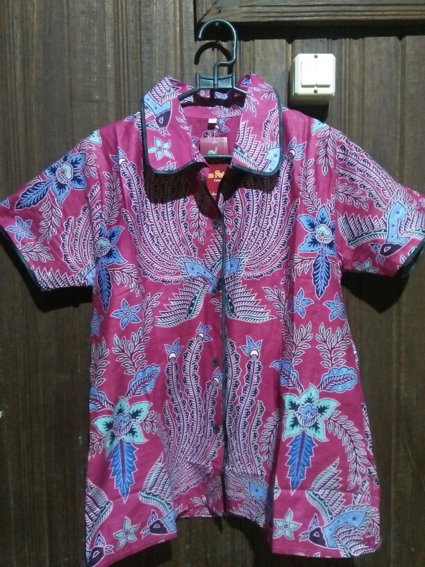 Kemeja Batik Wanita Batik Dua Putri Atasan Wanita Size S Sampai 5l