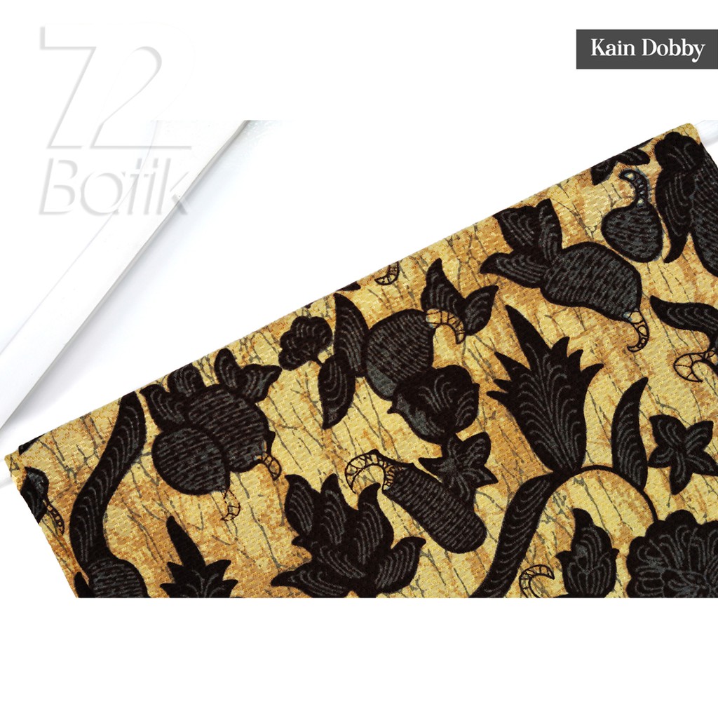 KAIN BATIK PREMIUM Bahan Dobby Motif Godong Tibo Warna Hitam Item Ireng Black 726445 Cap 72 Jarik Jarit Samping Kebat Panjang Batik Dobby Modern Premium Bahan Seragam Batik Pernikahan Kantor Keluarga Murah Kamen Jadi Batik Bali Lembaran