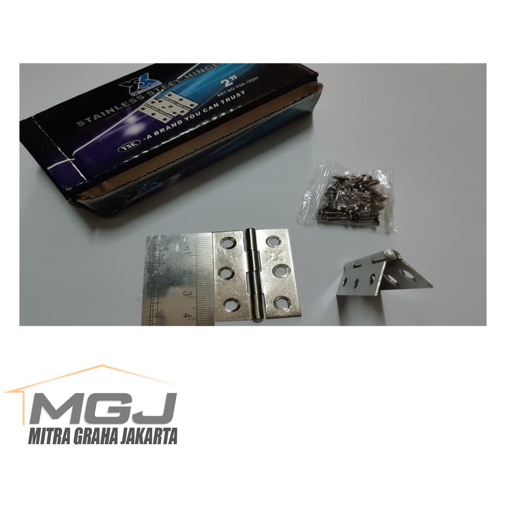 Toko Grosir Engsel Kupu Mini Kecil 2" Stainless Pintu Lemari Kayu Kotak Box Peti Mgj ErMrE8LCgpnDqW