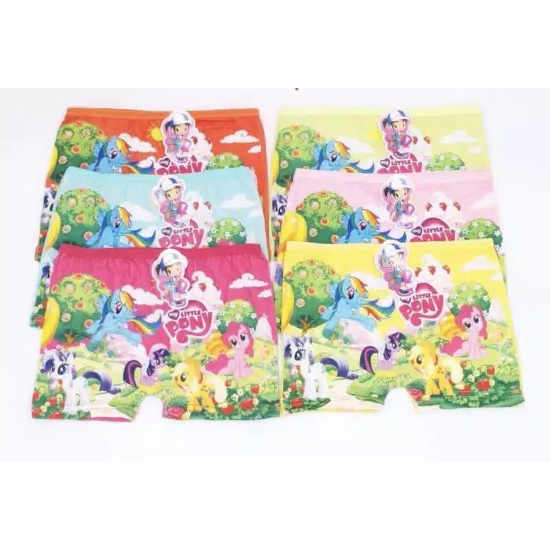 HOTPANTS ANAK PEREMPUAN MOTIF KUDA PONI