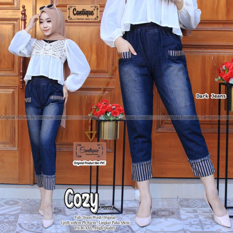 Cozy pant celana jeans wanita by cantique