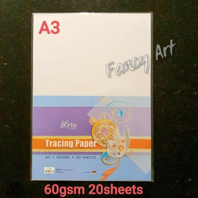 

Arto Tracing Paper A3 / Kertas Kalkir ( 60Gsm 20Sheets )