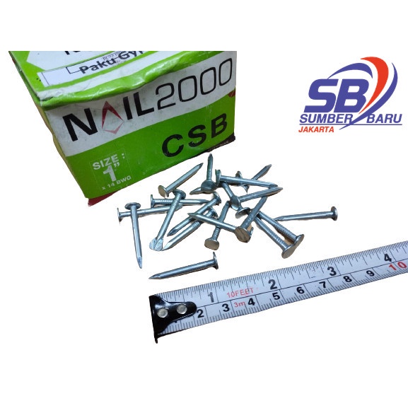 Paku Ramset Nail2000 CSB Super Fix Nails PL22 Gypsum Gipsum 1" Inch SBJ