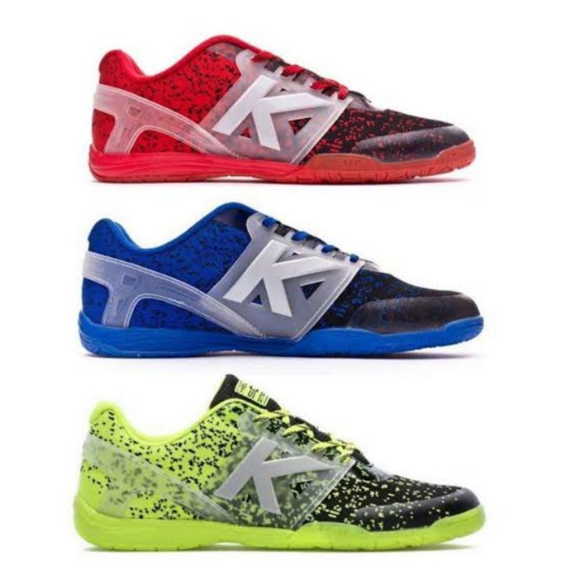 Kelme sepatu futsal Subito knit merah/biru/hijau