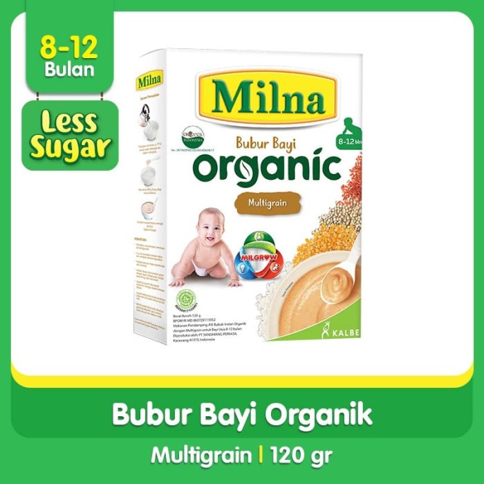 MILNA Bubur Bayi Organik 120gr