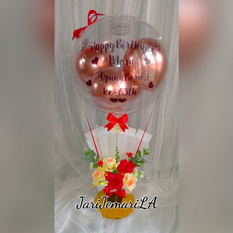 Buket uang kosong, buket uang kosongan, buket balon uang, buket balon uang kosong, hadiah hari ibu