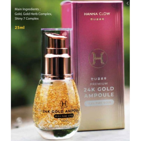 Hanna Glow Premium 24K Gold Ampoule Serum - 100ml / 25ml
