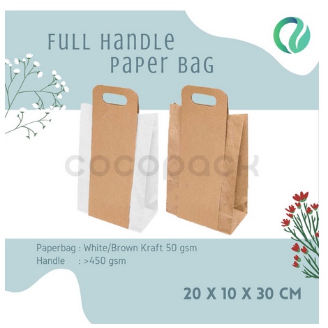 

(10 PCS) Paper Bag Kantong Roti Lunch Paperbag Kraft Polos - PBFH3020