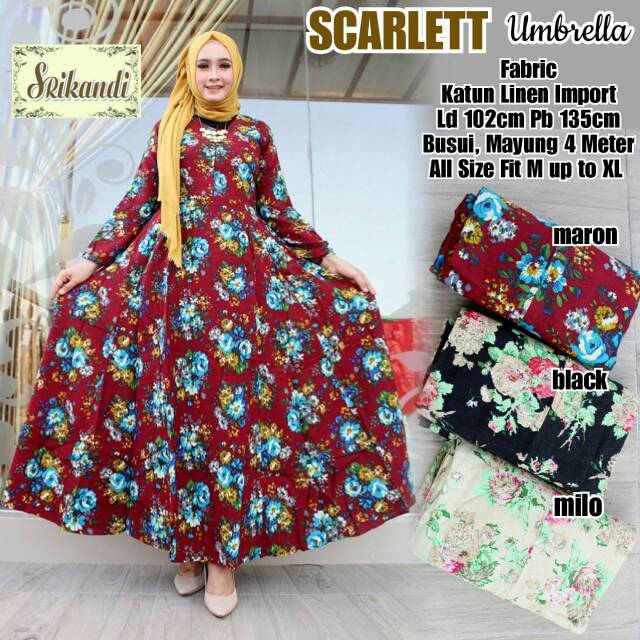 SCARLET UMBRELLA DRESS
