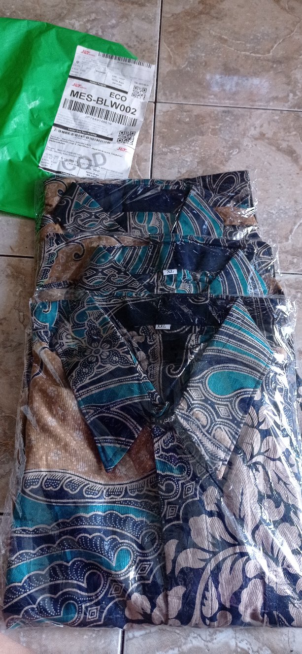Batik Pria Lengan Pendek Premium Batik Berkah Hrb026 Motif Keratonan Kode 002 Size M L Xl Xxl