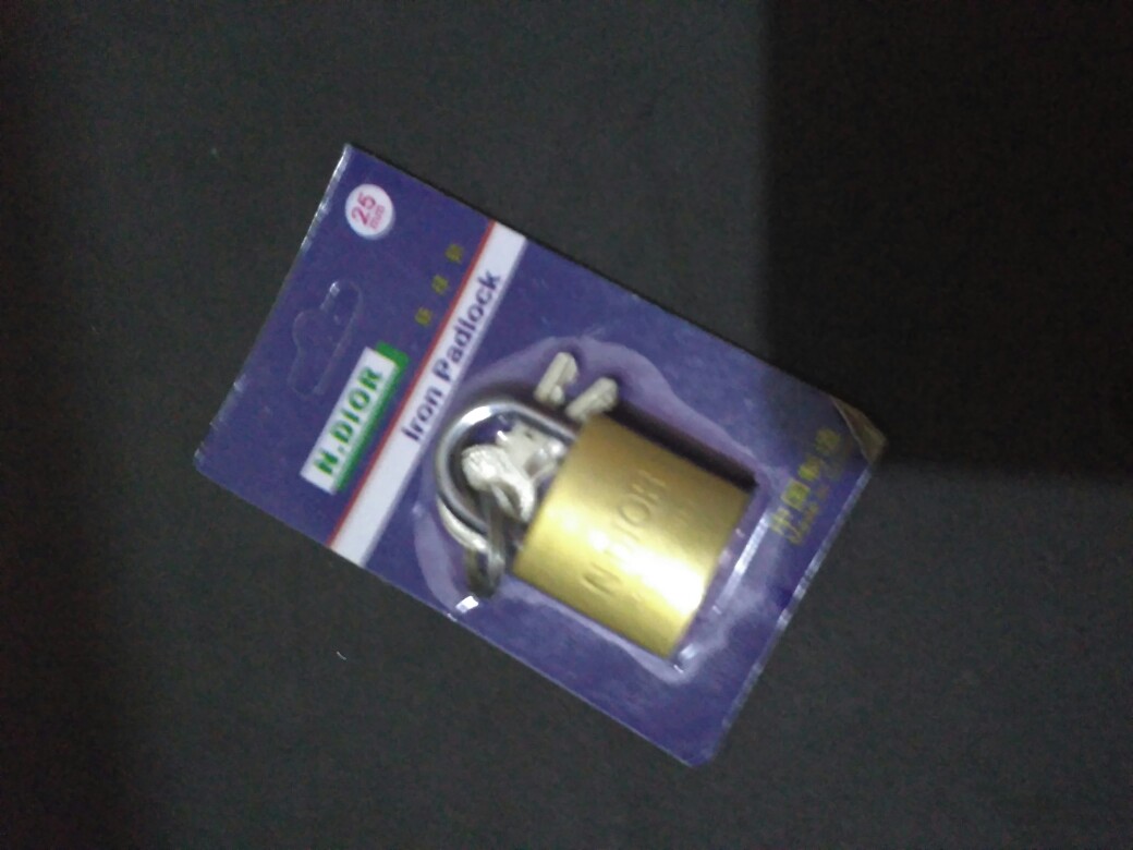Gembok Kecil Kuning Murah Ukuran 25mm (merk Random)