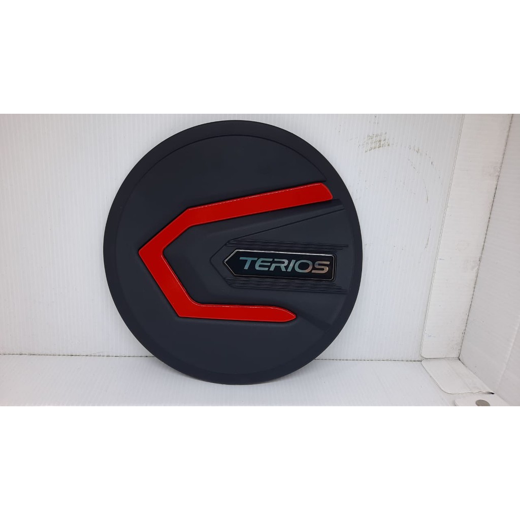 Tank Cover / Tutup Bensin Terios Hitam Dop List merah