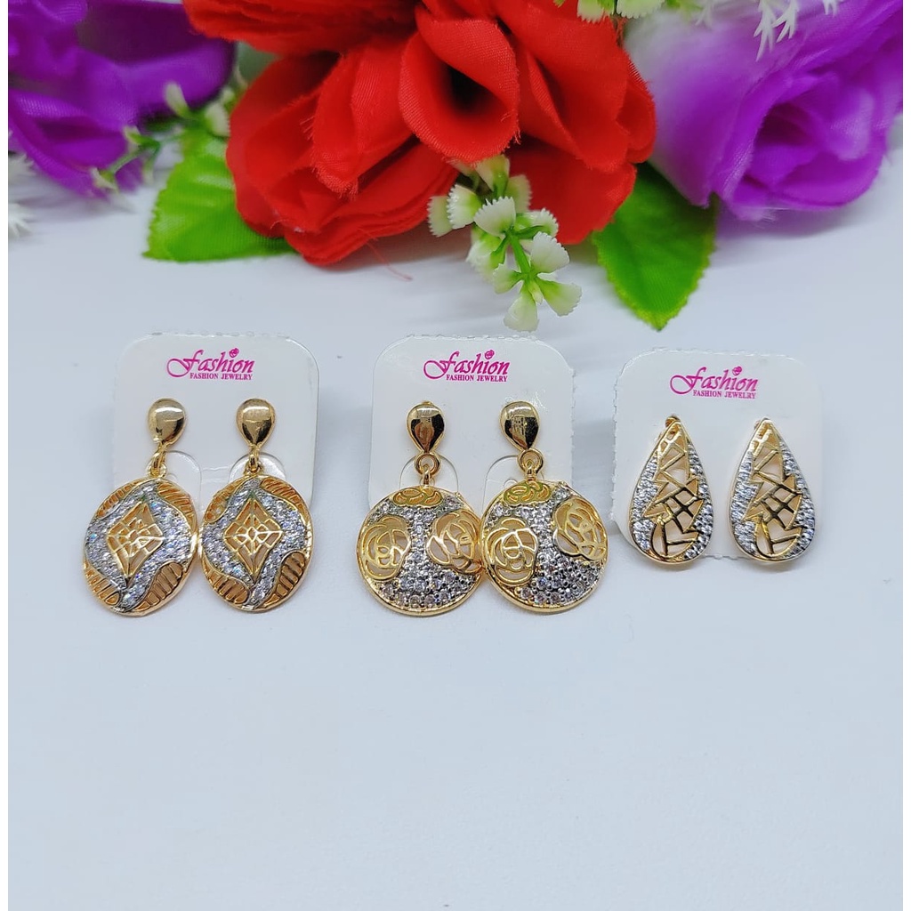 Anting tusuk perhiasan fashion 0202-0204