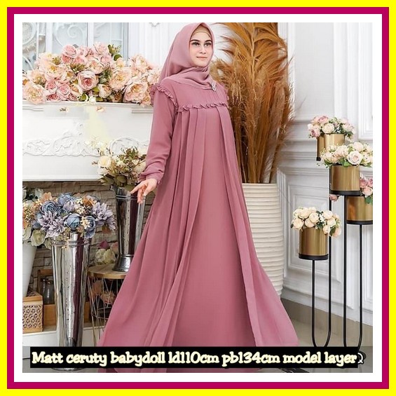 Gamis Muslim Dress Kondangan Wanita Gamis Syari Maxy Dress Bisa Cod  Premium Kekinian Dress Muslim A