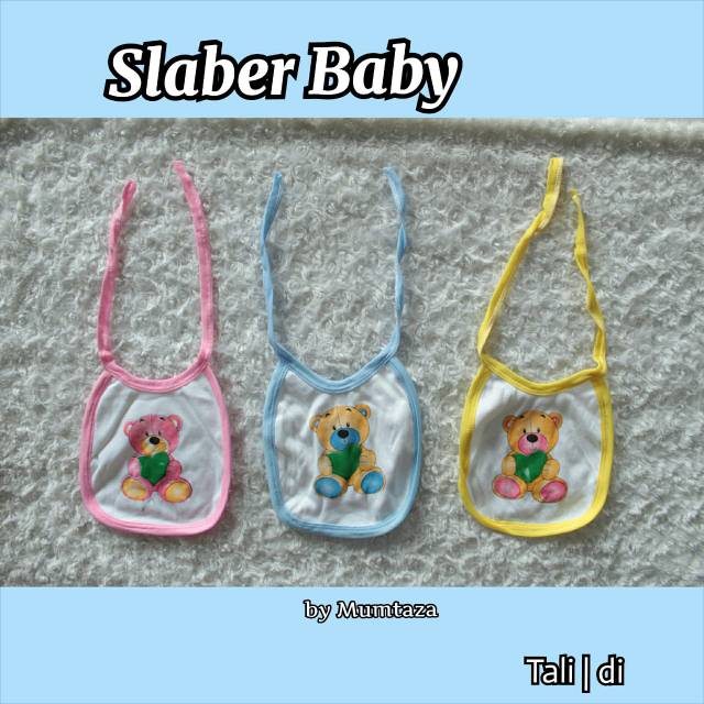 Slaber Baby Tali, Slaber Tali, Perlengkapan Makan, Perlengkapan Baby