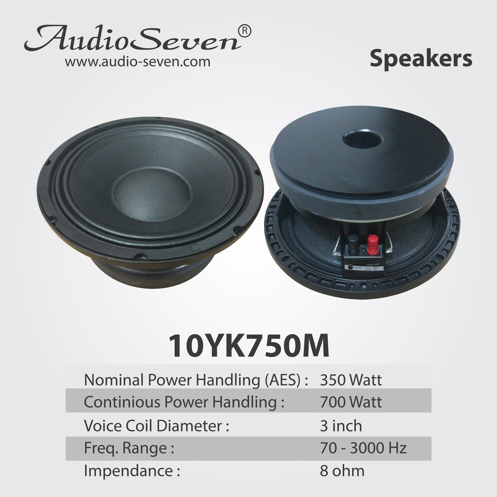 CahayaMusik speaker audioseven 10 YK 750 M 10in bukan RCF , ACR array