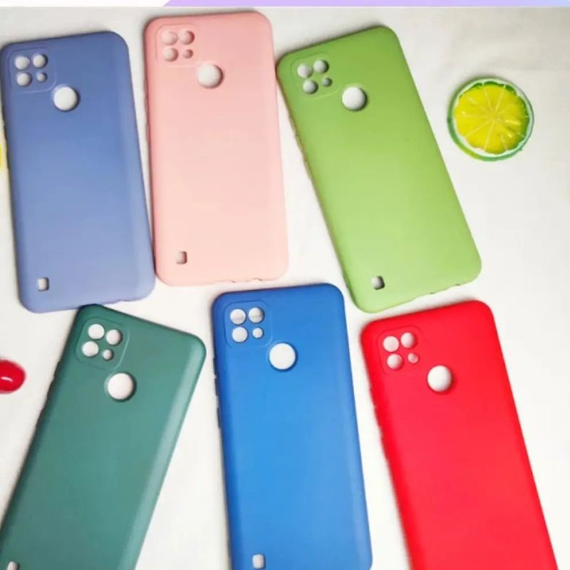 REALME C21 C21y Silikon Soft Case Warna Polos Doff Matte Slim Candy