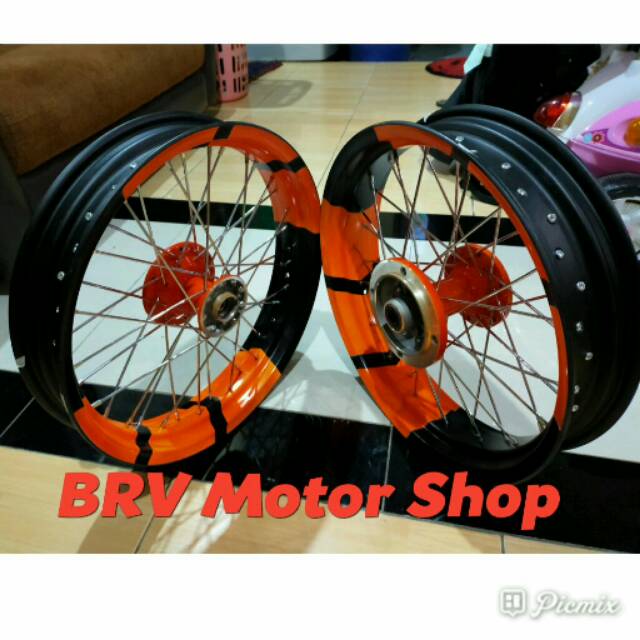 Super Moto Klx BF Klx L Klx s Klx G D Tracker 150- Velg Super Moto Siap Pasang Velg Tapak Lebar 17