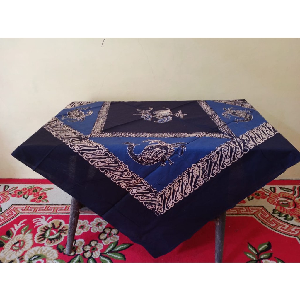 TAPLAK MEJA TAMU CANTIK || BATIK CAP || TERMURAH ||
