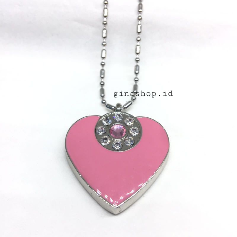 Kalung Kesehatan Terapi Asli - Quantum pendant asli - kalung kesehatan bio energi - kalung kesehatan liontin full love pink