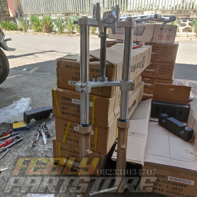 SHOCK SKOK SHOK DEPAN NINJA RR GORILA PNP HONDA CB GL MEGAPRO TIGER G1L00 SHOCKBREAKER DEPAN NINJA G