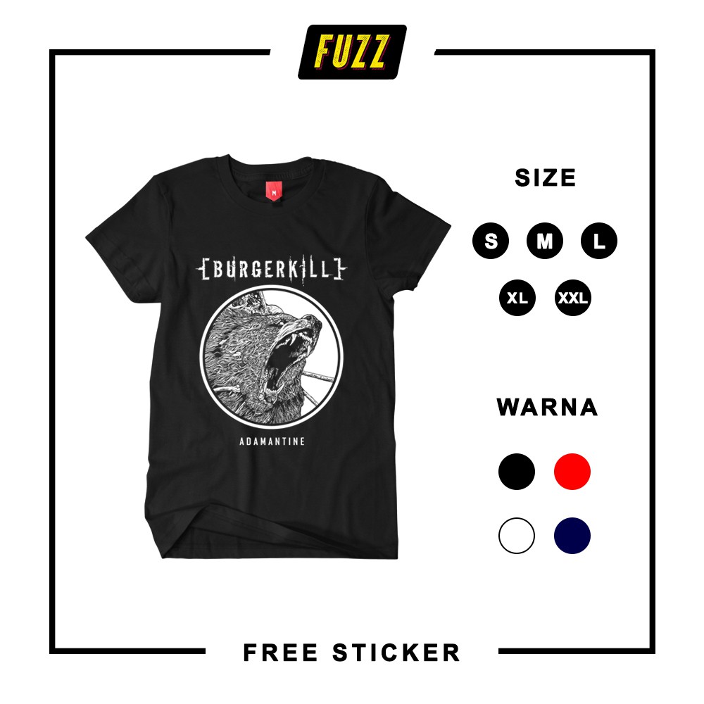  KAOS  BAND  BURGERKILL BAJU MUSIK DISTRO  METAL BANDUNG  