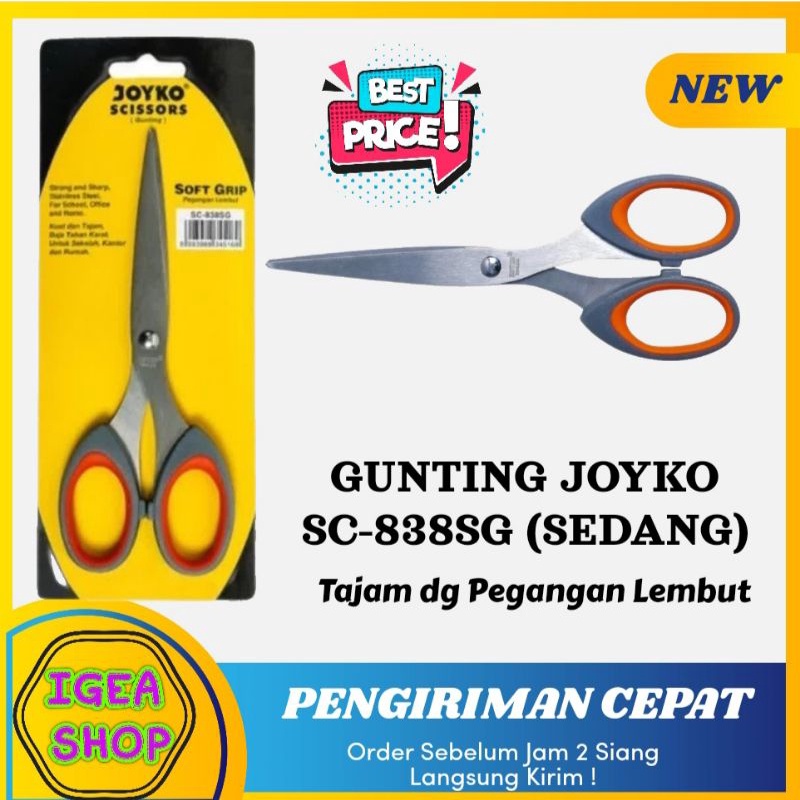

Gunting Joyko SC-838SG Soft Grip (Sedang)