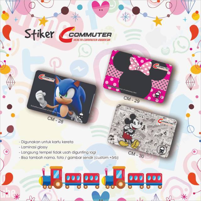 

Stiker Kartu Kereta / Commuter / KRL / Garskin