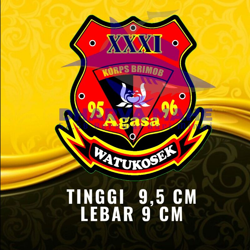 

Stiker Angkatan 31 Brimob Watukosek 95 96