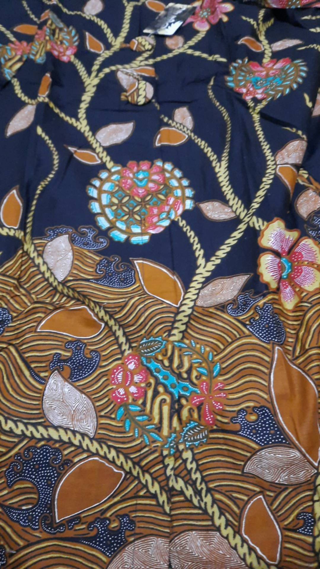 Tunik Batik Blarak Motif Rawa Hitam