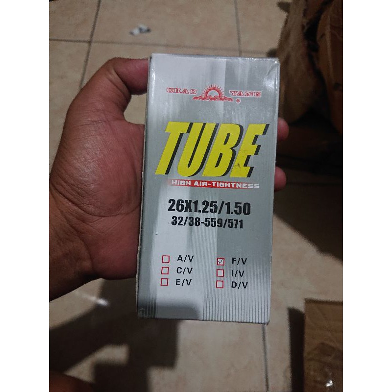 Ban dalam sepeda 26 x 1.25 - 1.50 chaoyang pentil presta fv