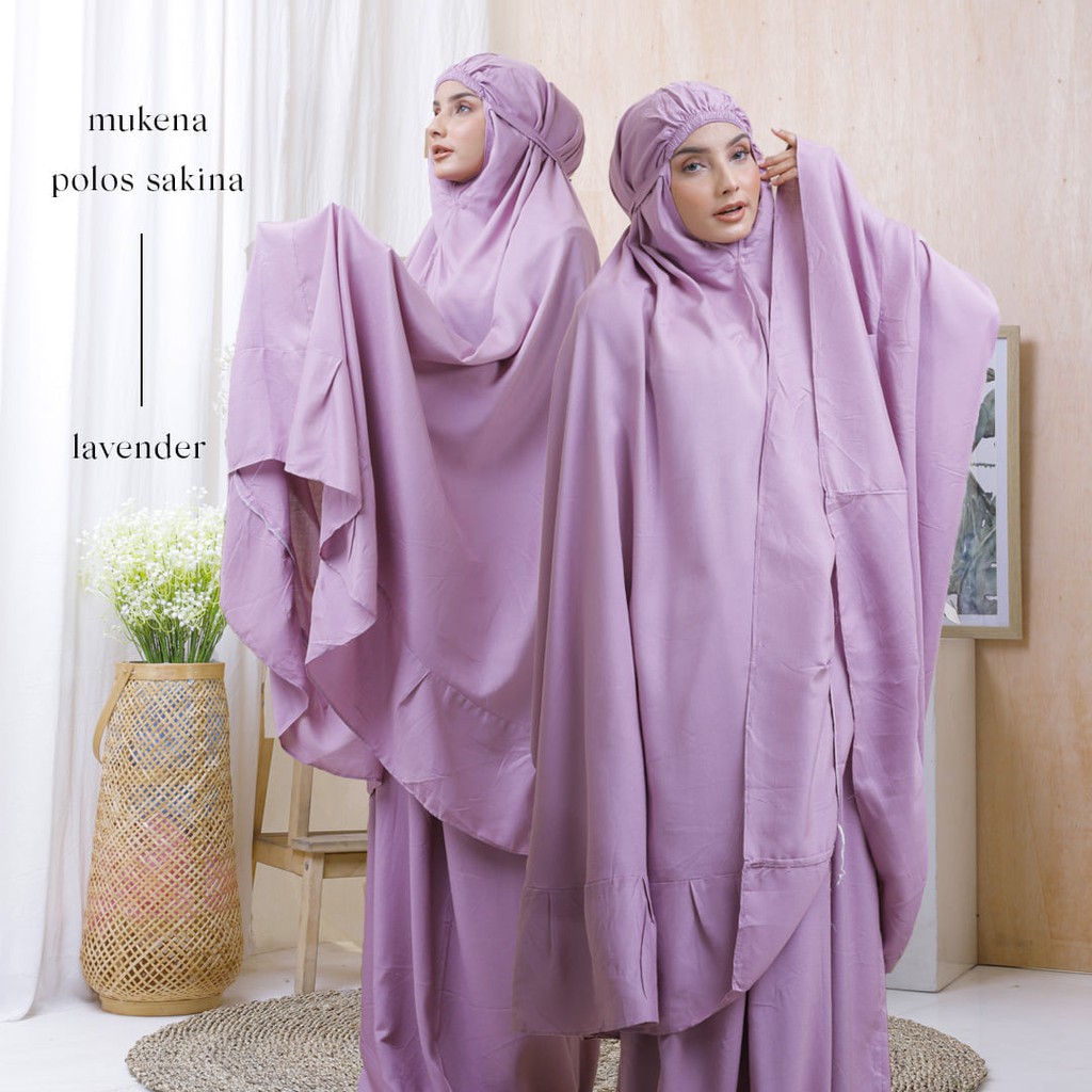 Mukena Dewasa Rayon Polos Sakina