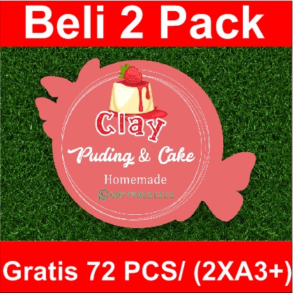

STIKER LABEL PRODUK "PUDING N CAKE