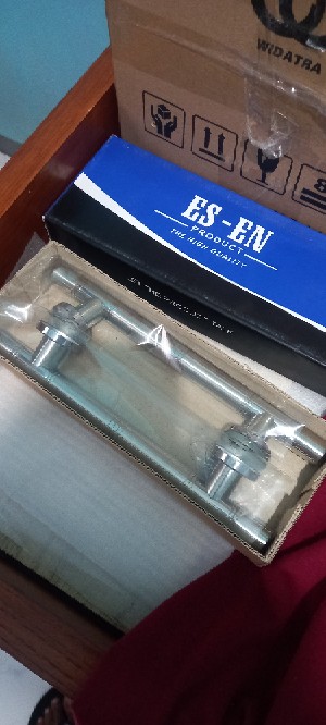 Handle Pintu Rumah Bulat 25 Cm Lis Dof Putih Tarikan Pintu Gagang Pintu Kunci Pintu 25 Cm Stainles