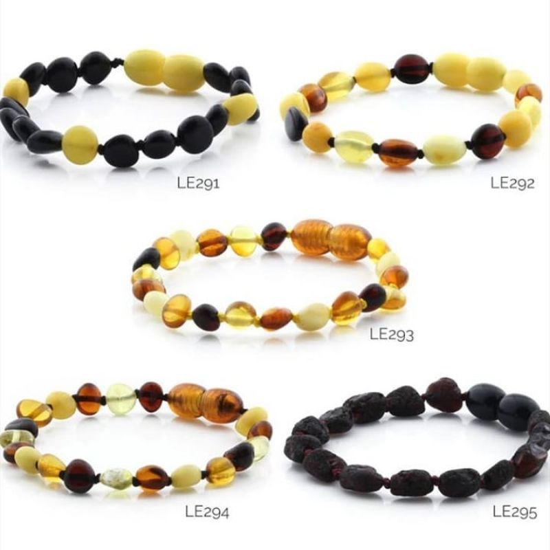 Amber Buddy - [Special edition] Kalung dan Gelang amber tumbuh gigi bayi, balita, anak