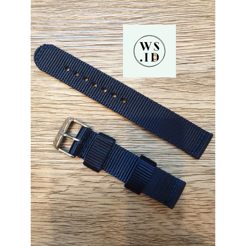 Tali Strap Nato Jam tangan Kanvas Canvas Nylon  Strap Ukuran 18mm 20mm 22mm 24mm 18 mm 20 mm 22 mm 24 mm bahan tebal stainlles steel