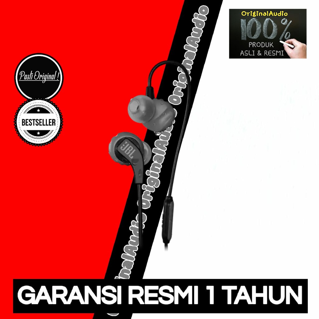 JBL Endurance Run Sweatproof Wired Sports In-Ear Headphones Original