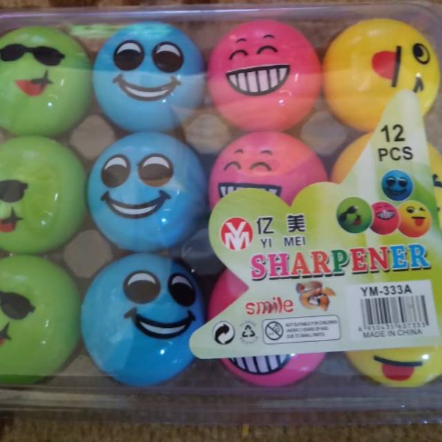 

Isi 12 Pcs Rautan Pensil Smile Warna-Warni