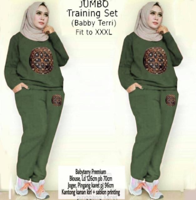 ZR St jumbo livis / Stelan Jogger Wanita XL / Stelan Big Size Murah