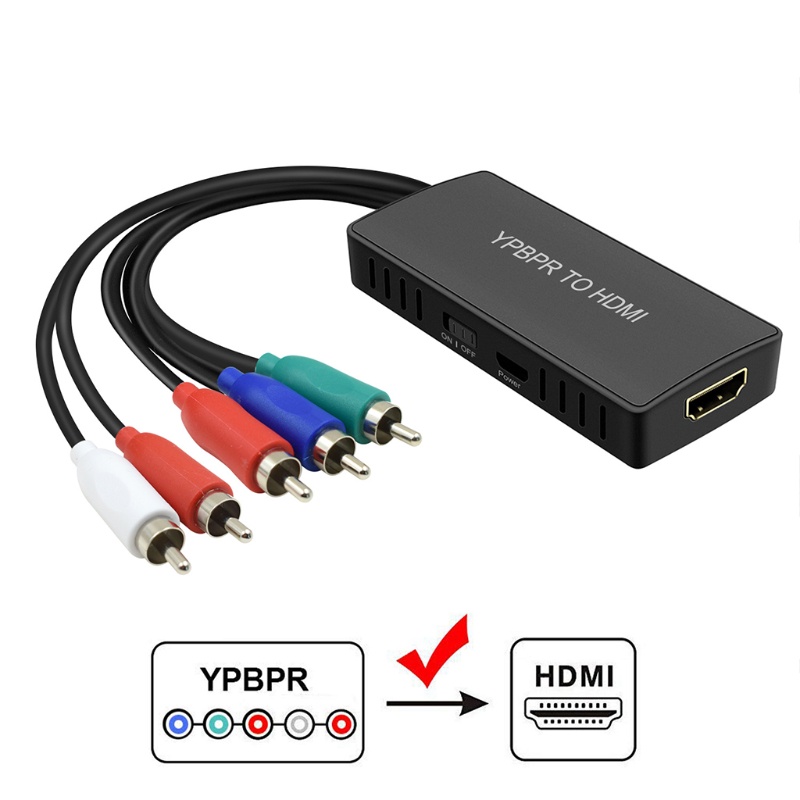 Btsg for to YPbPr Converter for to Komponen Adapter Support 720/1080P for Apple TV for PS3 X-box DVD Player Dengan