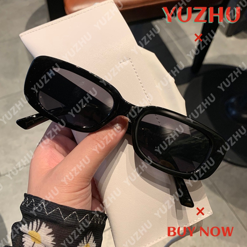 (YUZHU) TERSEDIA &amp; COD Kacamata Hitam Murah Wanita Kacamata Hitam Bulat Retro Gaya Cewek Sunglasses