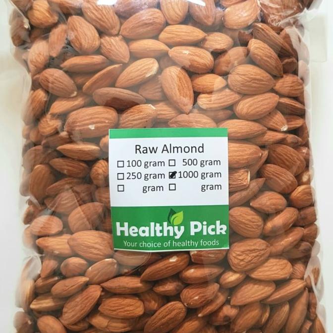 

Raw Almond Whole 1kg Almond Mentah