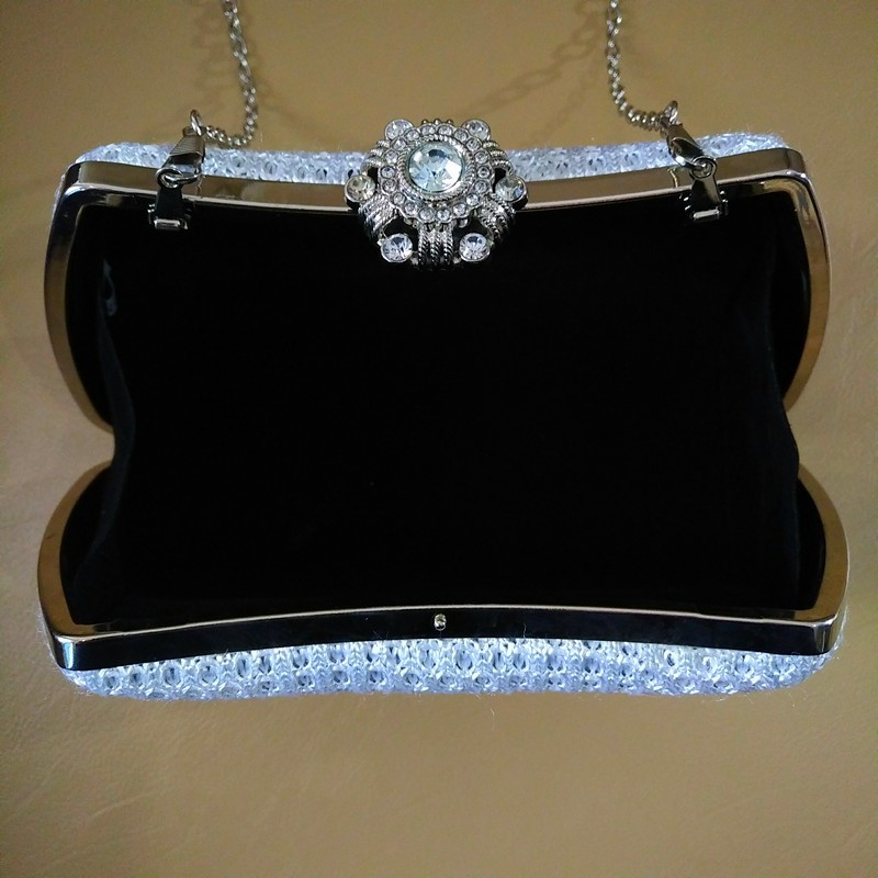 Tas Pesta Import Sulam Mewah Kristal Diamond Handbag Wisuda Kondangan Wanita 7088210 KLIKSISTA