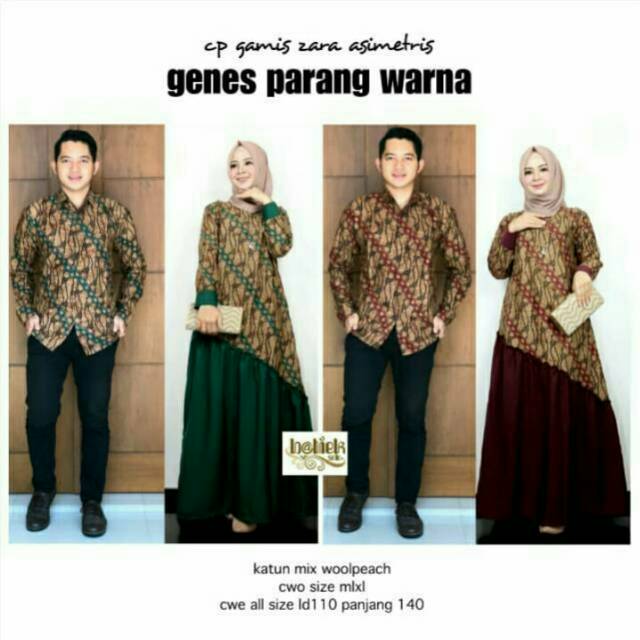 Batik couple parang warna