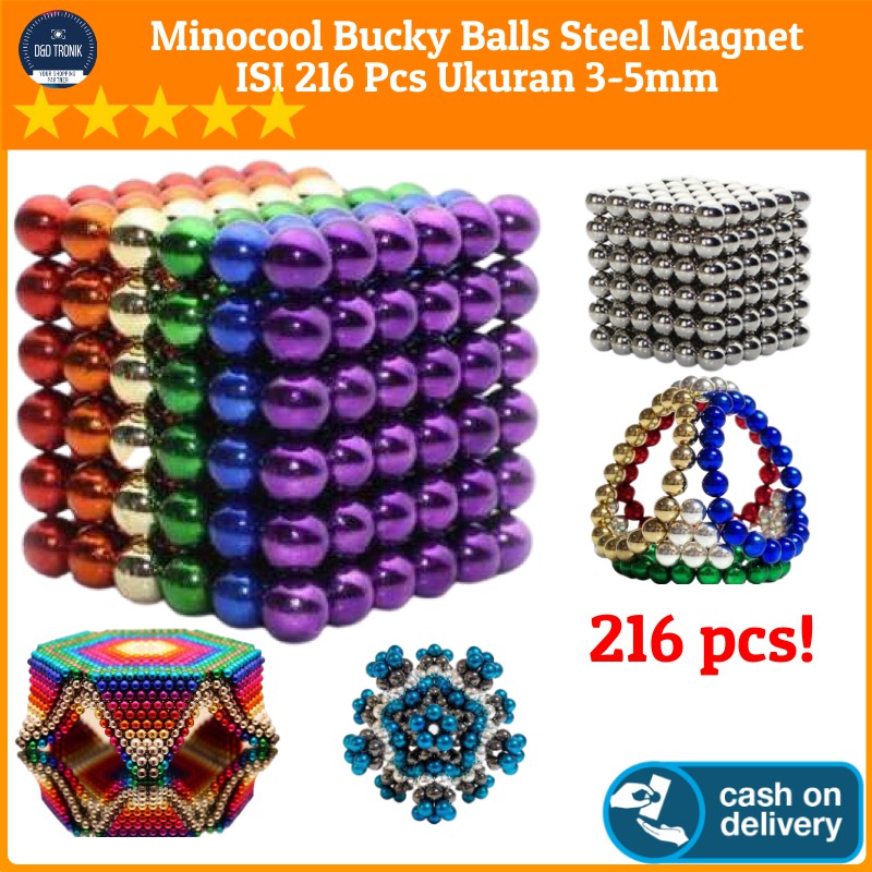 Jual Ball Bola MINOCOOL BUCKYBALL Mainan Isi 216 Pcs